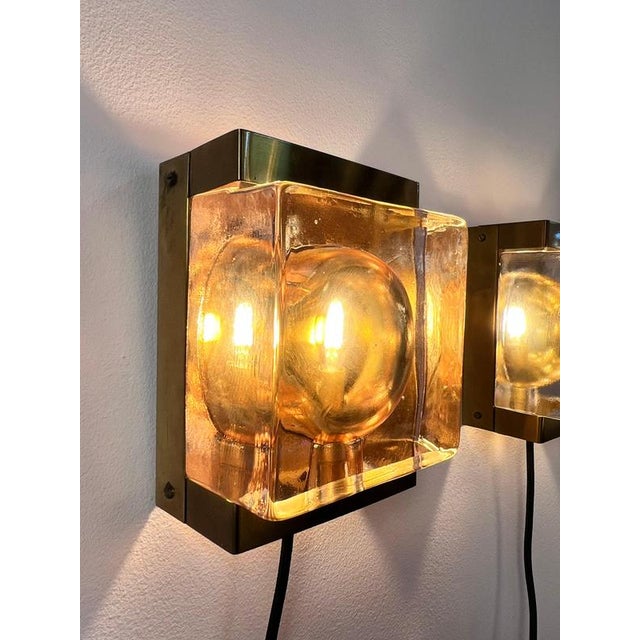 Metal Maritime Wall Lamp Type 15806, Wandlampe Maritim Typ 15806 Glas Messing von Vitrika, Brass & Glass For Sale - Image 7 of 11