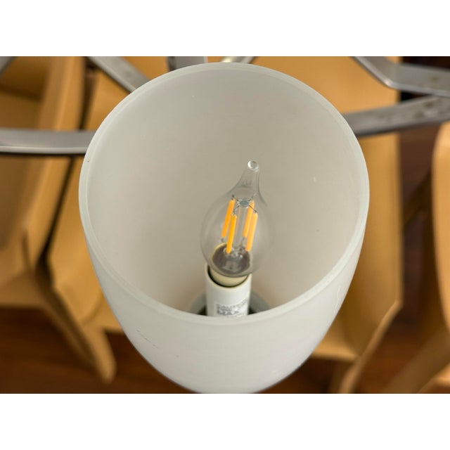 Metal Progress Lighting Wisten Five Light Chandelier For Sale - Image 7 of 12