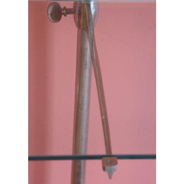 Metal French Art Deco Etagere in Metal and Glass, 1930s For Sale - Image 7 of 13