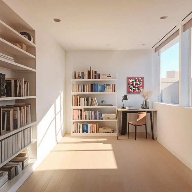 Brown Warm Greens - Impasto Inspired Colorful Thick Paint and Glitter Abstract Original Artwork by Shiri Phillips For Sale - Image 8 of 10