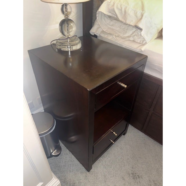 2 Baker Nightstands (that match a Chest on Chest dresser we also have listed separately) Solid wood stained a mahogany...