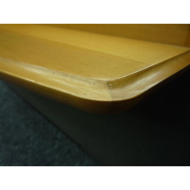 Wood Mid-Century Cherry Wood Wall Mirror, 1950s For Sale - Image 7 of 8