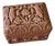 1940s Hand-Carved Wooden Cigarette Dispenser Box For Sale