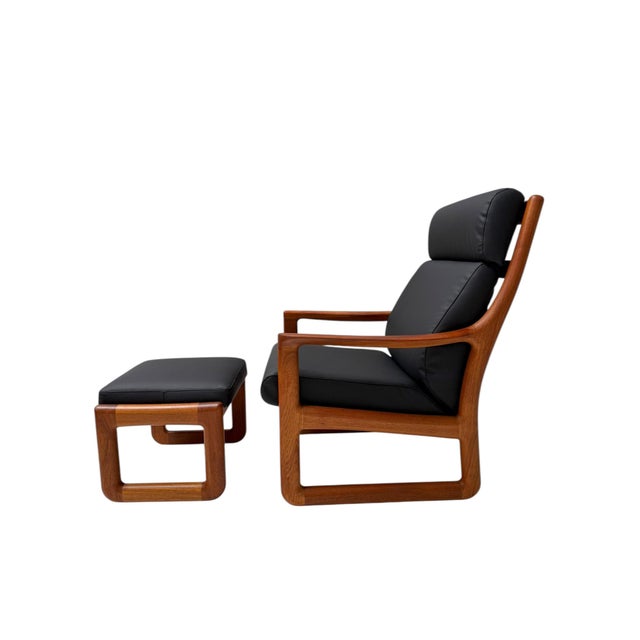 Wood Mid-Century Modern Chairs and Stools by Johannes Andersen for Silkeborg, 1960s, Set of 3 For Sale - Image 7 of 18