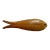 Antique Swedish Solid Wood Hand Carved Fish Shaped Double Nut Cracker, 1930's For Sale