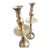 Vintage 14" Brass Moroccan Candle Sticks. Set of 2 For Sale