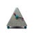 Postmodern 1980s Postmodern Triangular Mantel Clock With Splatter Finish For Sale - Image 3 of 7