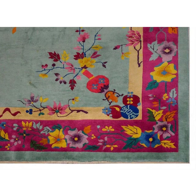 Chinese Art Deco Rug For Sale - Image 10 of 11