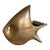 Mid Century Modern Solid Brass Fish Sculpture Ashtray For Sale