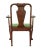 Brown 18th Century English Walnut Study Armchair, 1760 For Sale - Image 8 of 11