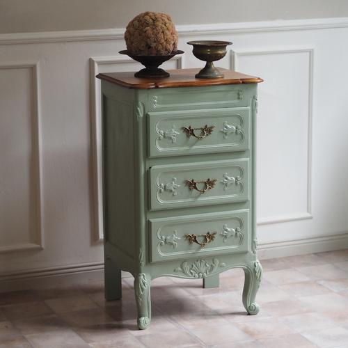 Narrow Louis XV Style Chest of Drawers, 1950s For Sale - Image 13 of 13