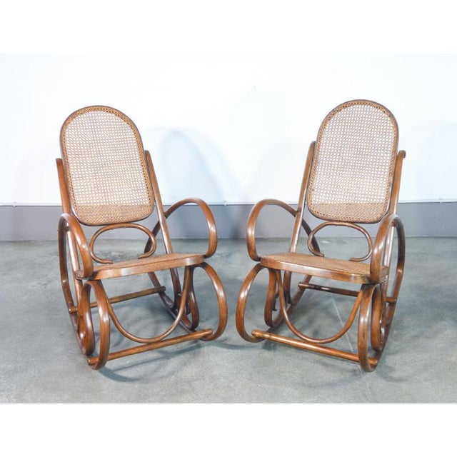 19th Century Wooden Rocking Chairs, Set of 2 For Sale - Image 16 of 18