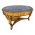 Vintage Neoclassical Style Gilt Wood Coffee Table With Marble Top – French Empire Inspired For Sale
