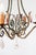 Antique French Chandelier in Iron, Green and Gold Crystals, 1900 For Sale - Image 6 of 10
