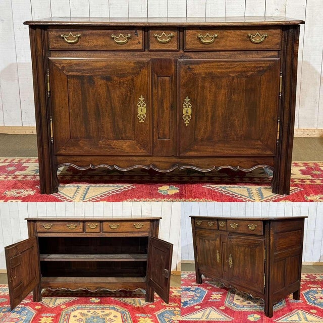 Malouin sideboard in mahogany and poplar, 19th century - W=1.51m D=62cm H=1m