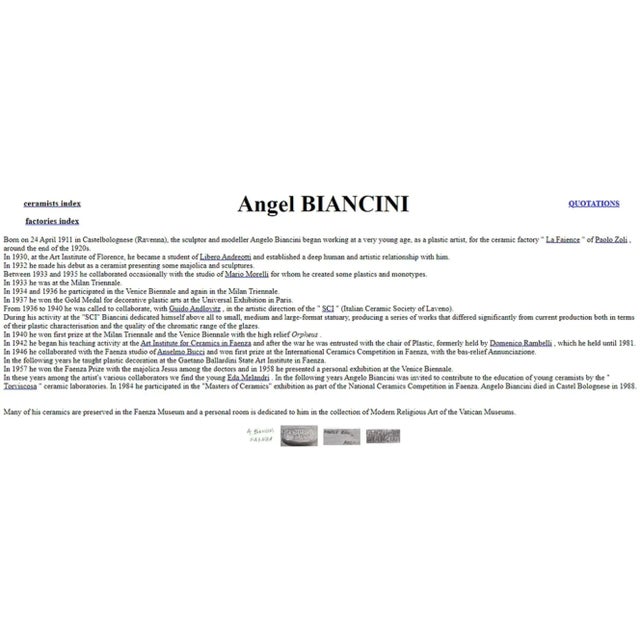 Madonna of Hospitality by Angelo Biancini, 1920s For Sale - Image 18 of 18