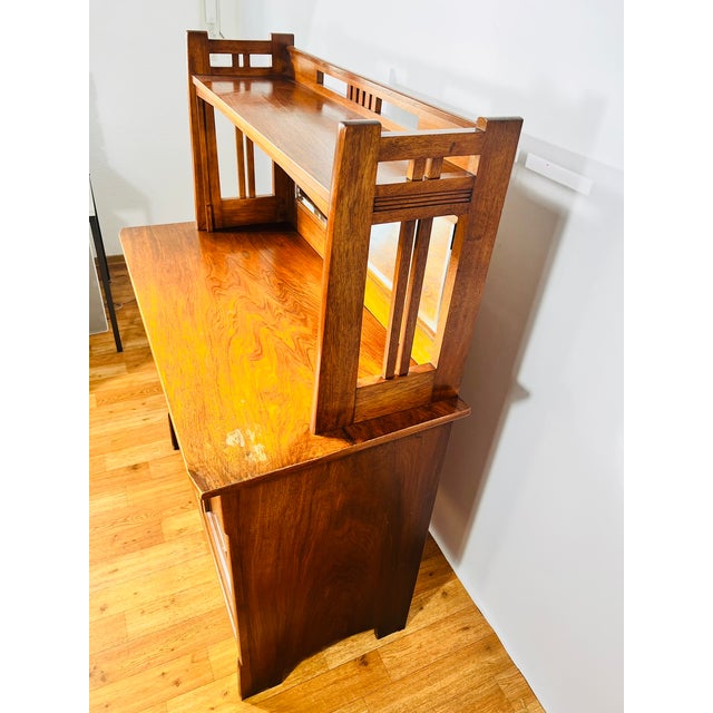 Antique German Art Nouveau Credenza with Mirror from Nic. Eckel Kaiserslautern, Germany, 1890s For Sale - Image 13 of 18