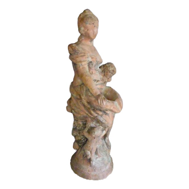 Vintage Terra Cotta Terracotta Sculpture For Sale