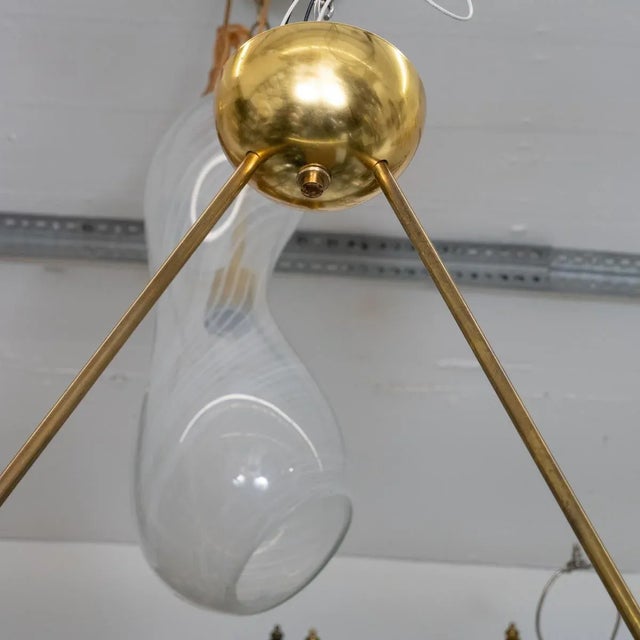 Rare Arched Glass Pendant by Pietro Chiesa For Sale - Image 11 of 11