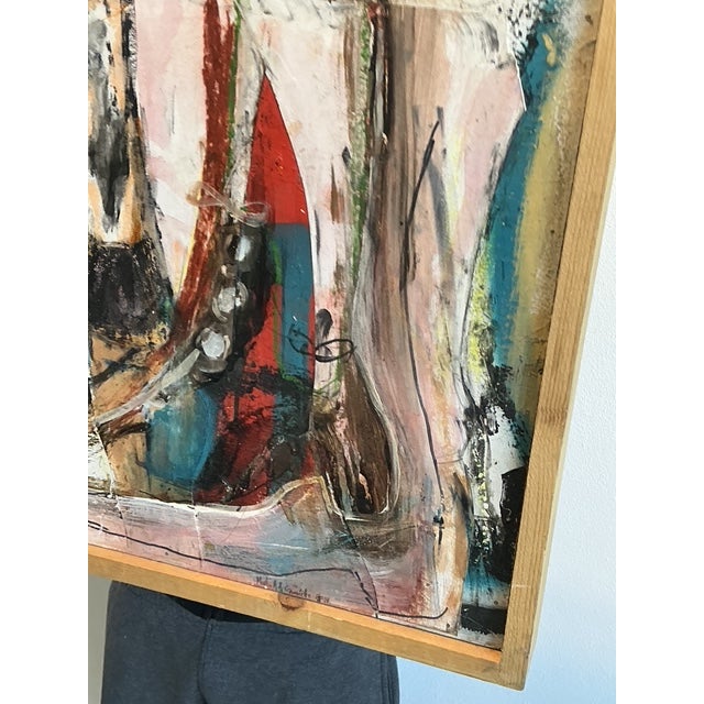 Vintage Original Abstract Oil on Canvas For Sale In West Palm - Image 6 of 12