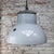 Industrial Dutch Grey Enamel Pendant Lamp from Philips For Sale - Image 6 of 7