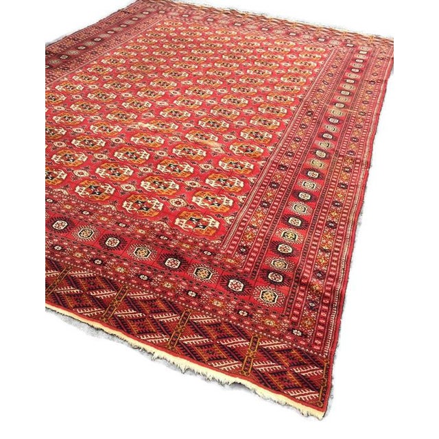 Antique Tribal Turkoman Bokhara Hand Knotted Wool Area Rug ... (640 x 640 Pixel)