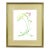 Vintage Hand-Painted Plant Specimen Watercolor Freesia Flower (With Frame). Signed in the Lower Right Corner For Sale