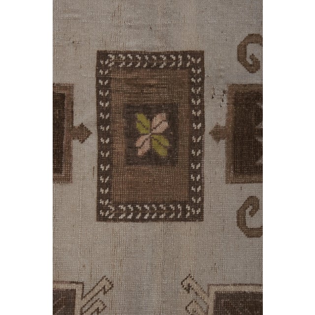 Textile Vintage Brown Turkish Kars Rug 5'10'' X 10' For Sale - Image 7 of 13