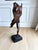 Bronze Vintage Modernist Abstract Female Figure Sculpture in Cast Bronze on Marble Base For Sale - Image 8 of 10