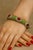 Bochic “Capri” Vintage Emerald, Ruby & Diamond Bangle Set In 18K Gold & Silver For Sale - Image 4 of 14