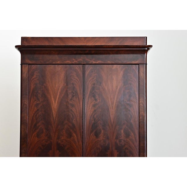 Louis Philippe French 19th Century Petite Mahogany Louis Philippe Armoire For Sale - Image 4 of 10