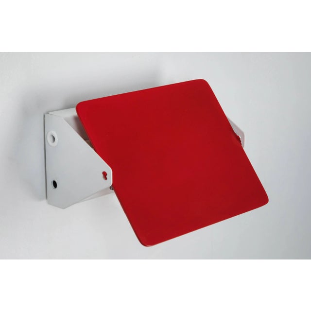 Not Yet Made - Made To Order Charlotte Perriand Red 'Applique á Volet Pivotant' Wall Lights For Sale - Image 5 of 12