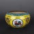 Mid 20th Century Chinese Vintage Ceramic Pot,Old Porcelain Factory Yellow Ground Famille Verter Porcelain Brush Washer Hand Painted Flowers Pattern For Sale - Image 5 of 7