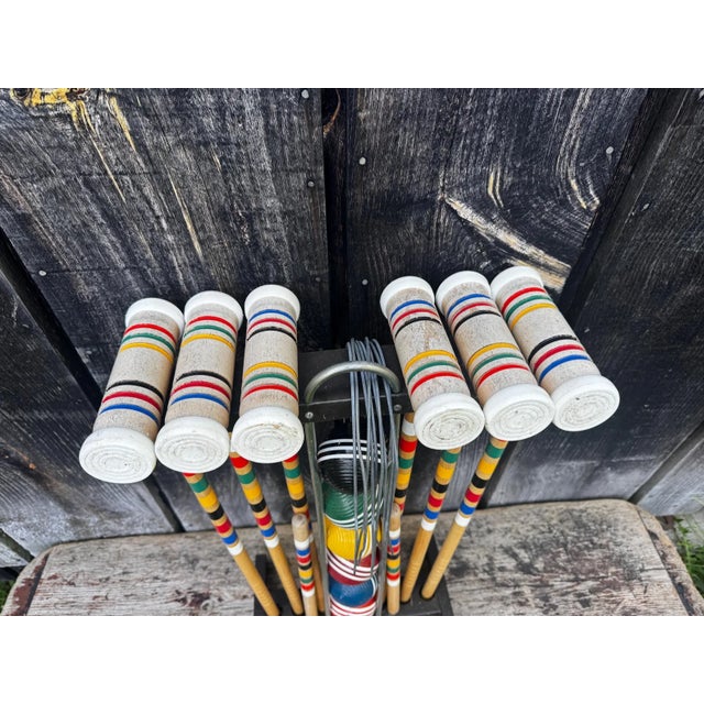 Vintage Croquet Set - Croquet Set — Forster Croquet Set — Vintage Yard Games — Vintage Croquet For Sale - Image 4 of 6