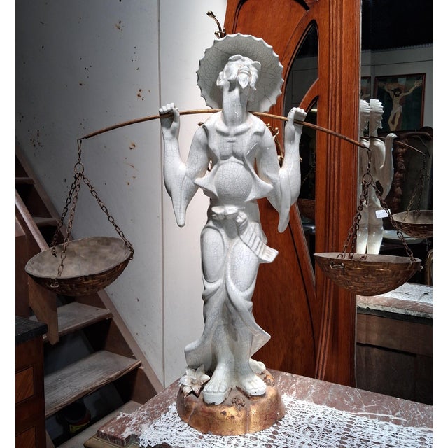 Unknown, Statue, 1890s, Ceramic and Wood For Sale - Image 9 of 10