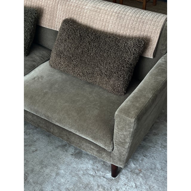 West Elm Oliver 72" Mid-Century Modern Sofa With Performance Velvet For Sale - Image 12 of 12