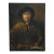 Vintage Oil Painting Self Portrait After Rembrandt Canvas Signed 16" For Sale