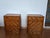 Pair of pressed bamboo nightstands, Italian-made from the 1970s, in very good condition. They are compact and very...