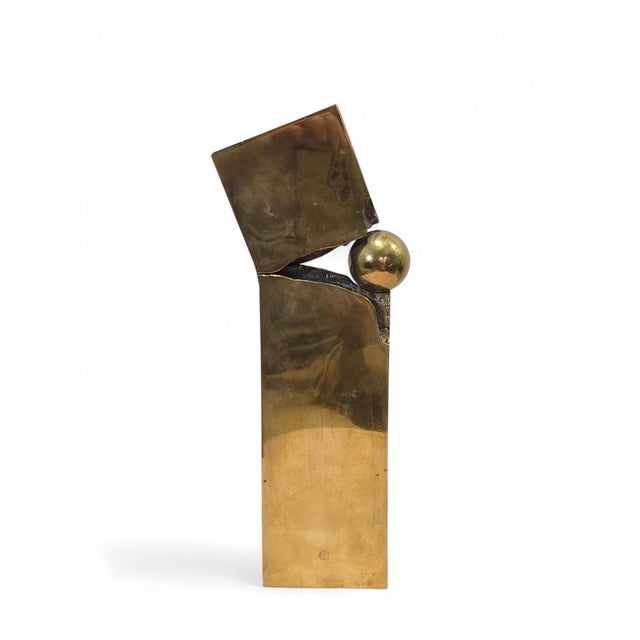 Abstract Bronze Sculpture, 1970s For Sale - Image 11 of 13