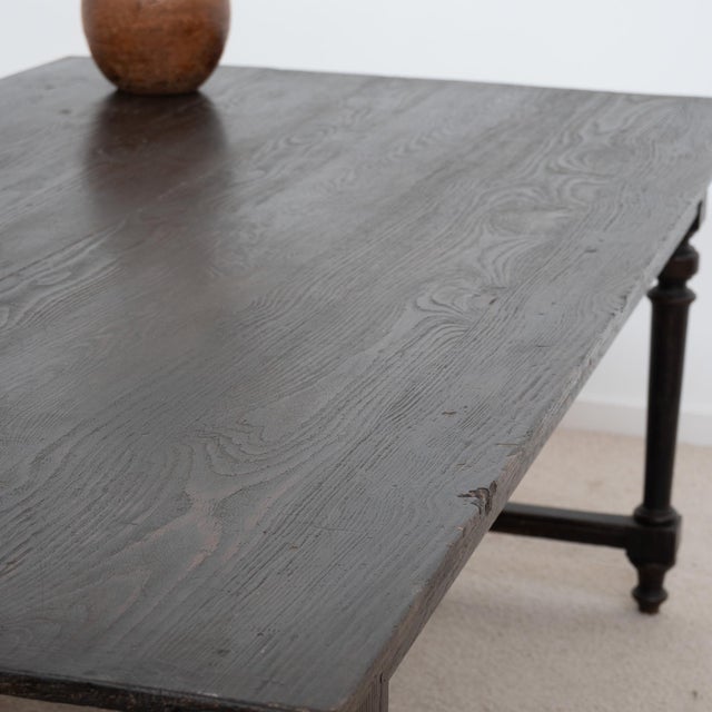 Wood Antique French Farmhouse Table in Wood, 1900 For Sale - Image 7 of 10