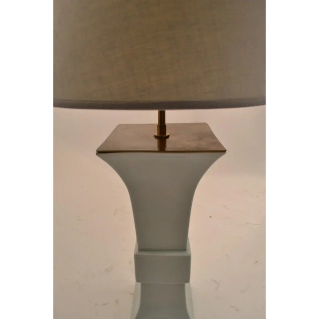 Ceramic Blanc De Chine Chinese Style Lamp For Sale - Image 7 of 10