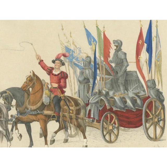 Mid 19th Century Triumphal Chariot, 1855, Paper For Sale - Image 5 of 10