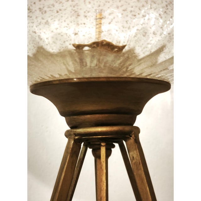 Italian Table Lamp in Hand-Blown Gold-Fleck Glass from Gallo, Tuscany, 2000s For Sale - Image 6 of 11