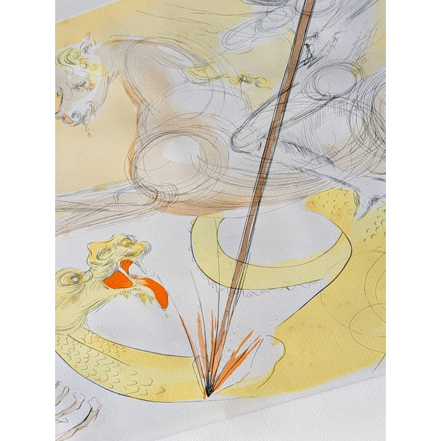 Salvador Dali, Nude, Saint George and the Dragon, 1974, Etching For Sale - Image 4 of 11