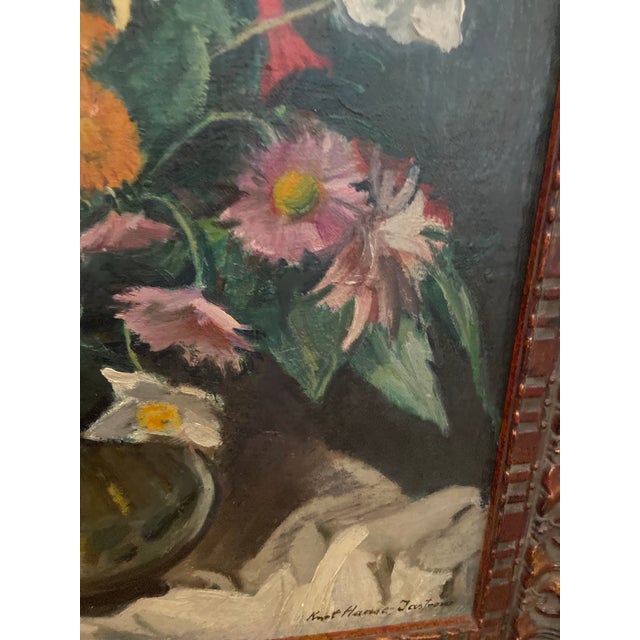 English Antique Floral Still Life Painting For Sale - Image 3 of 6