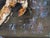 Black Pierre Olié "Super Hero" Contemporary Dark Toned Expressive Abstract Figurative Painting, Early 21st Century For Sale - Image 8 of 12