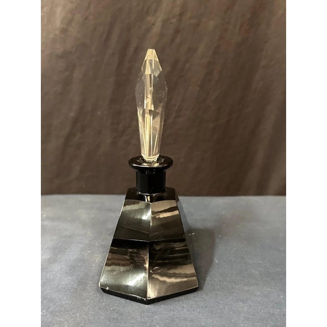 czech art deco perfume bottle, vintage For Sale - Image 4 of 8