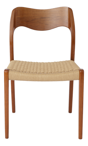 Model 71 Chair in Teak with New Danish Cord by Niels Otto Møller for J.L. Møllers, 1960s
