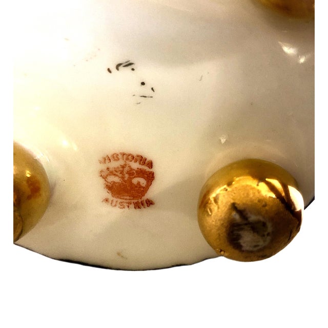 Early 20th Century Highland Cattle at Sunset on an Antique Porcelain Pitcher For Sale - Image 11 of 12