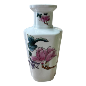 Mid 20th Century Nora Fenton Hand Painted Chinese Porcelain Vase